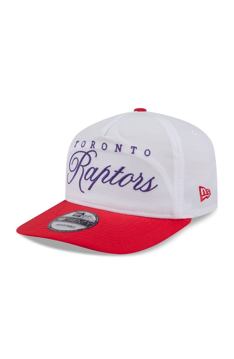 New Era Men's New Era White/Red Toronto Raptors 2025 NBA Draft On-Stage Nylon 19TWENTY Adjustable Hat, Alternate, color, White