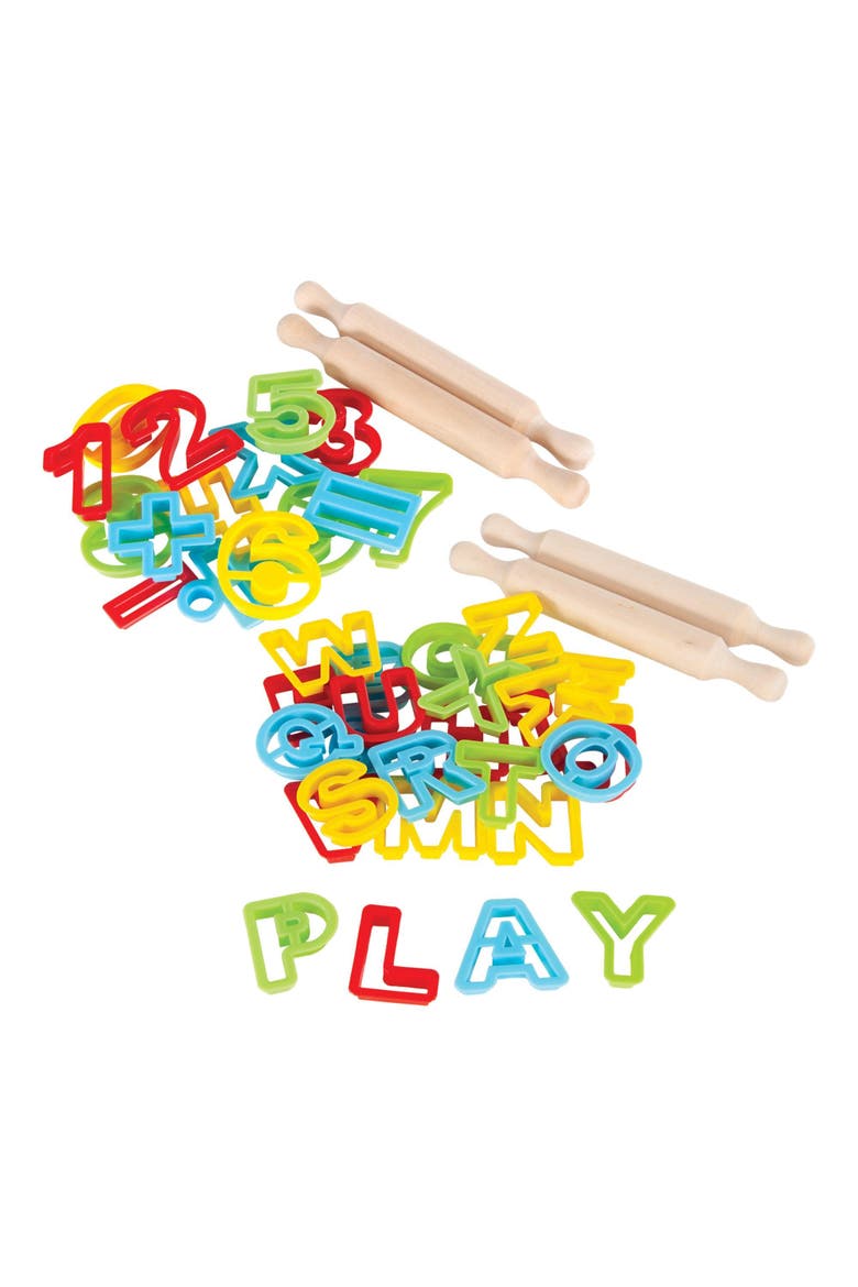 ABC & Numbers Dough Cutter Set, Alternate, color, Multicolored