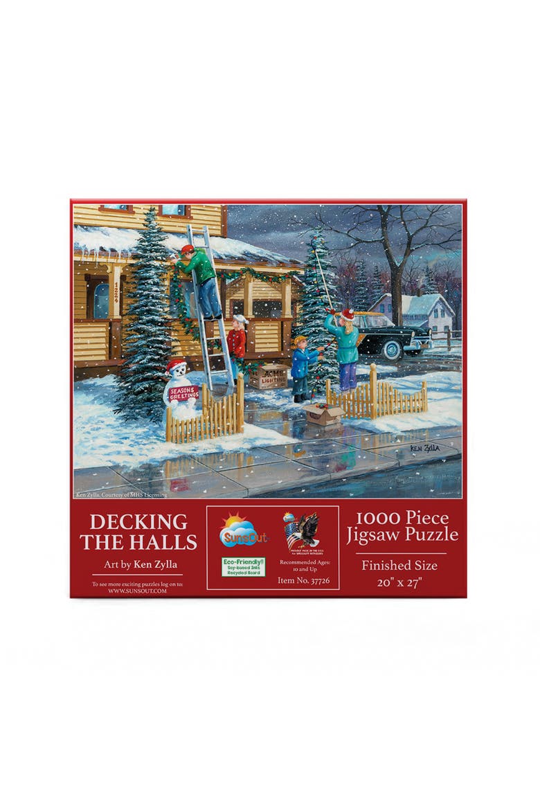 Deck the Halls 1000 piece Jigsaw Puzzle for Adults, Alternate, color, Multicolor