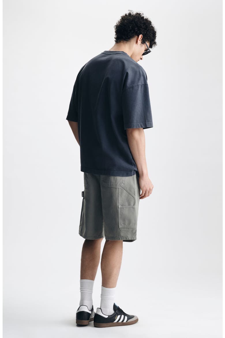 Loose Fit Collegiate Logo Cotton Graphic T-Shirt, Alternate, color, OMBRE BLUE