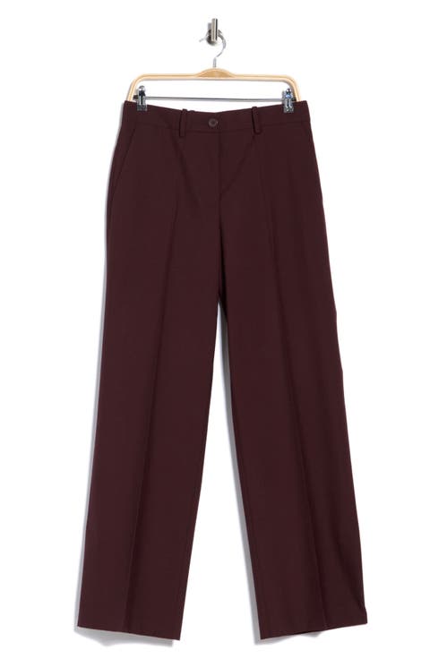 Vented Virgin Wool Wide Leg Trousers