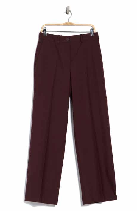 Vented Virgin Wool Wide Leg Trousers