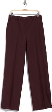 Helmut Lang Vented Virgin Wool Wide Leg Trousers