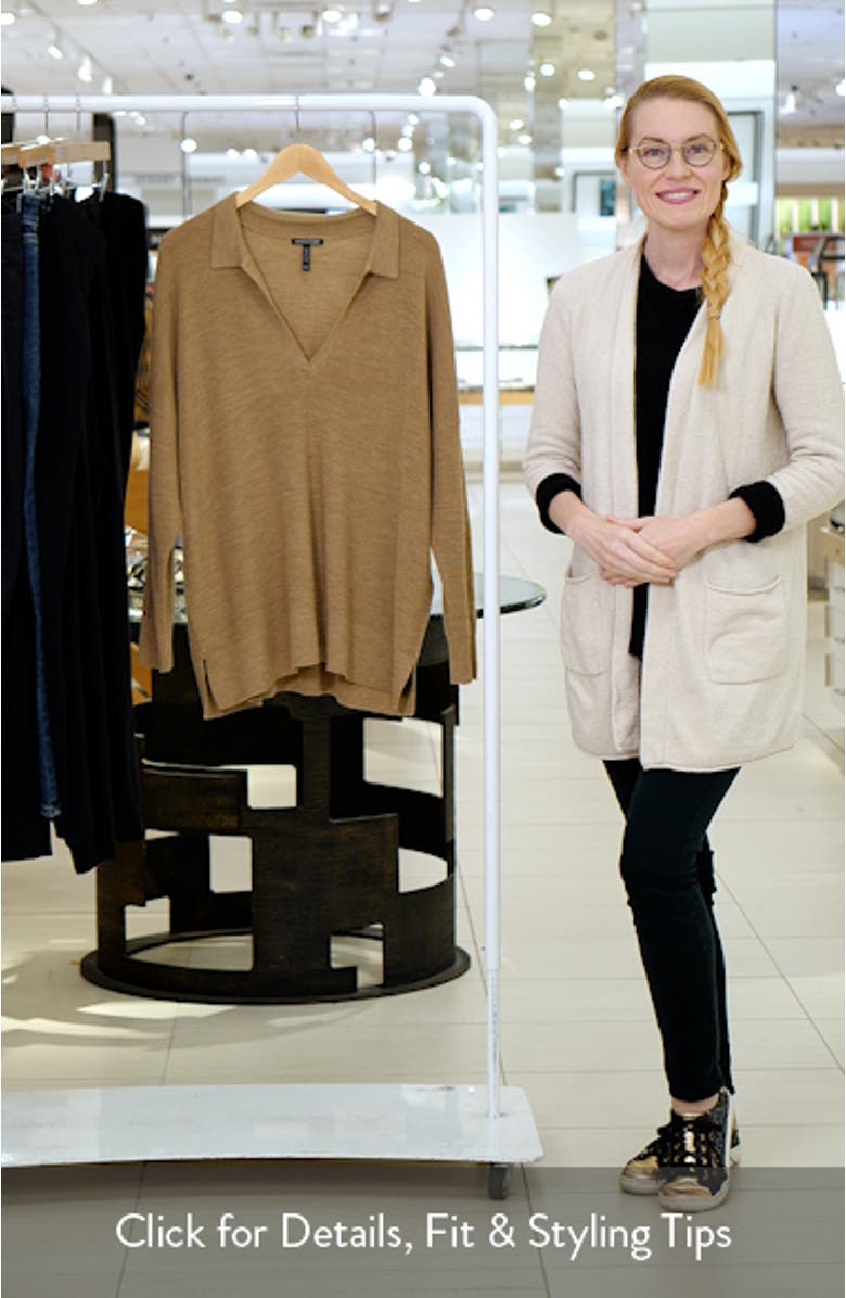 Classic Collar Merino Wool Sweater, sales video thumbnail