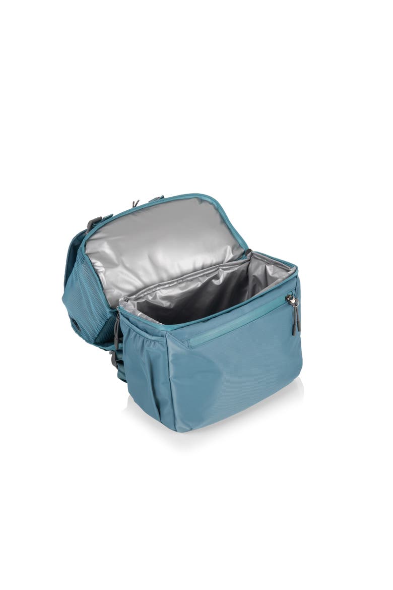 Tarana Recycled Backpack Cooler, Alternate, color, Aurora Blue