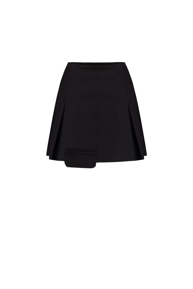 Free Heaven Pleated Mini Skirt, Main, color, Black