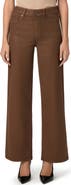PAIGE Anessa Luxe Coating High Waist Wide Leg Jeans