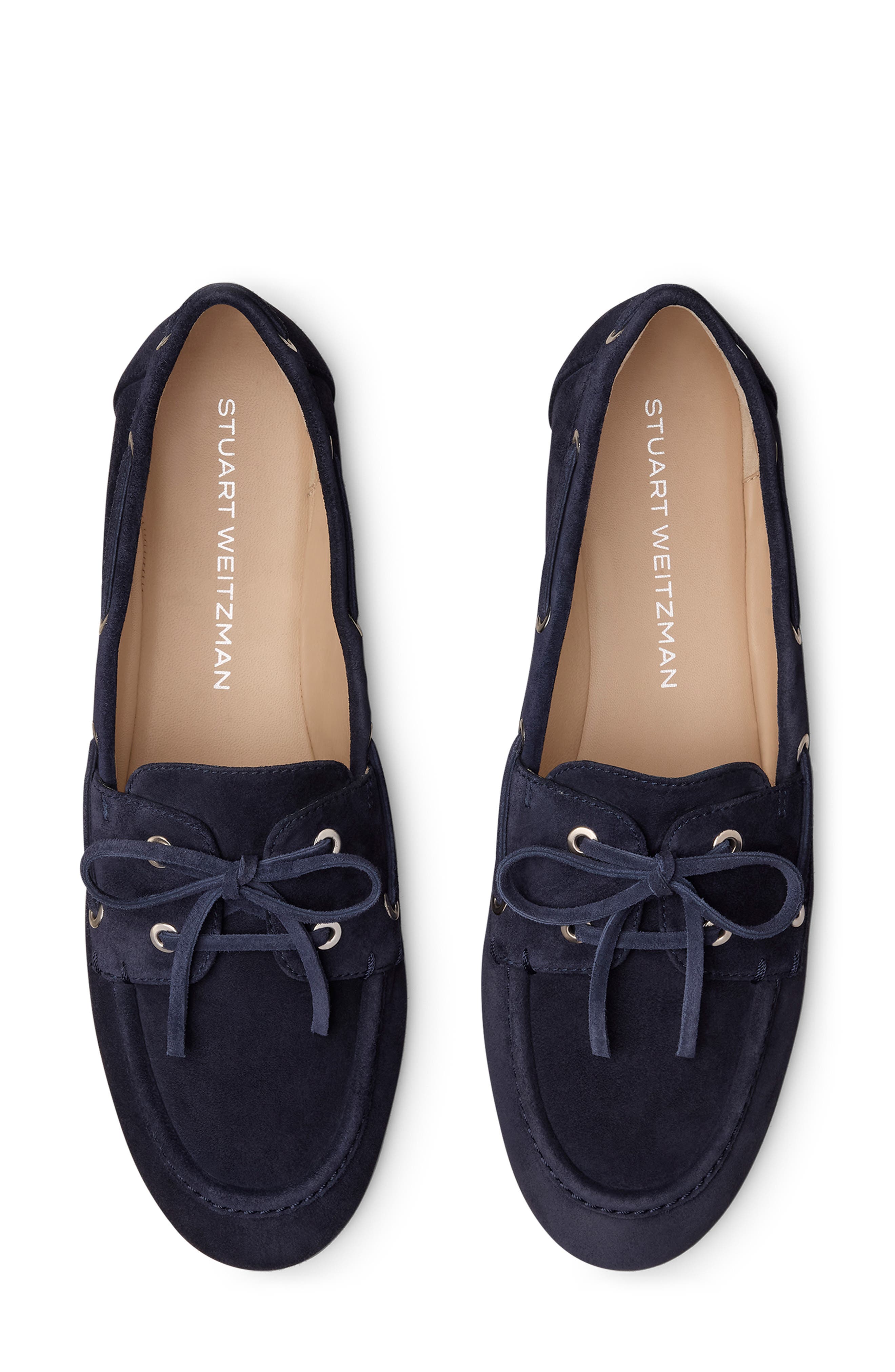 Stuart Weitzman Tinsley Moc Toe Loafer, Alternate, color, Nice Blue