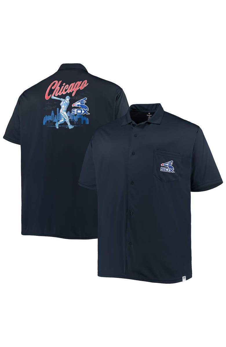 PROFILE Men's Navy Chicago White Sox Big & Tall Button-Up Shirt, Main, color, Navy