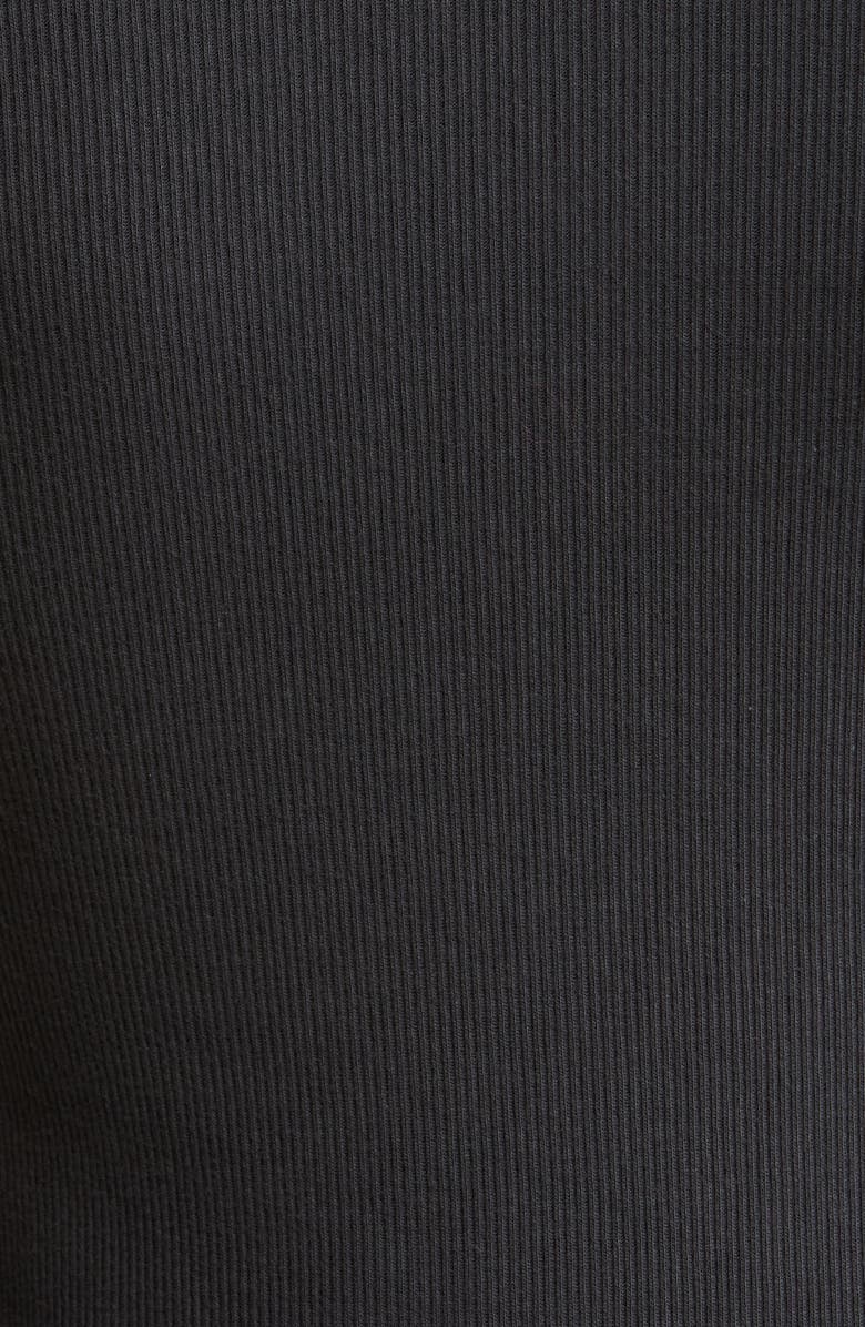 SKIMS Stretch Cotton Rib Long Sleeve Henley, Alternate, color, 