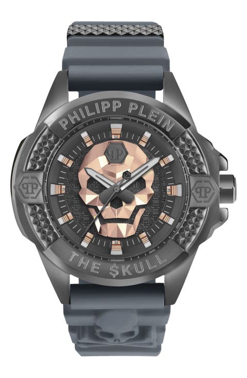 The $kull Silicone Strap Watch, 44mm