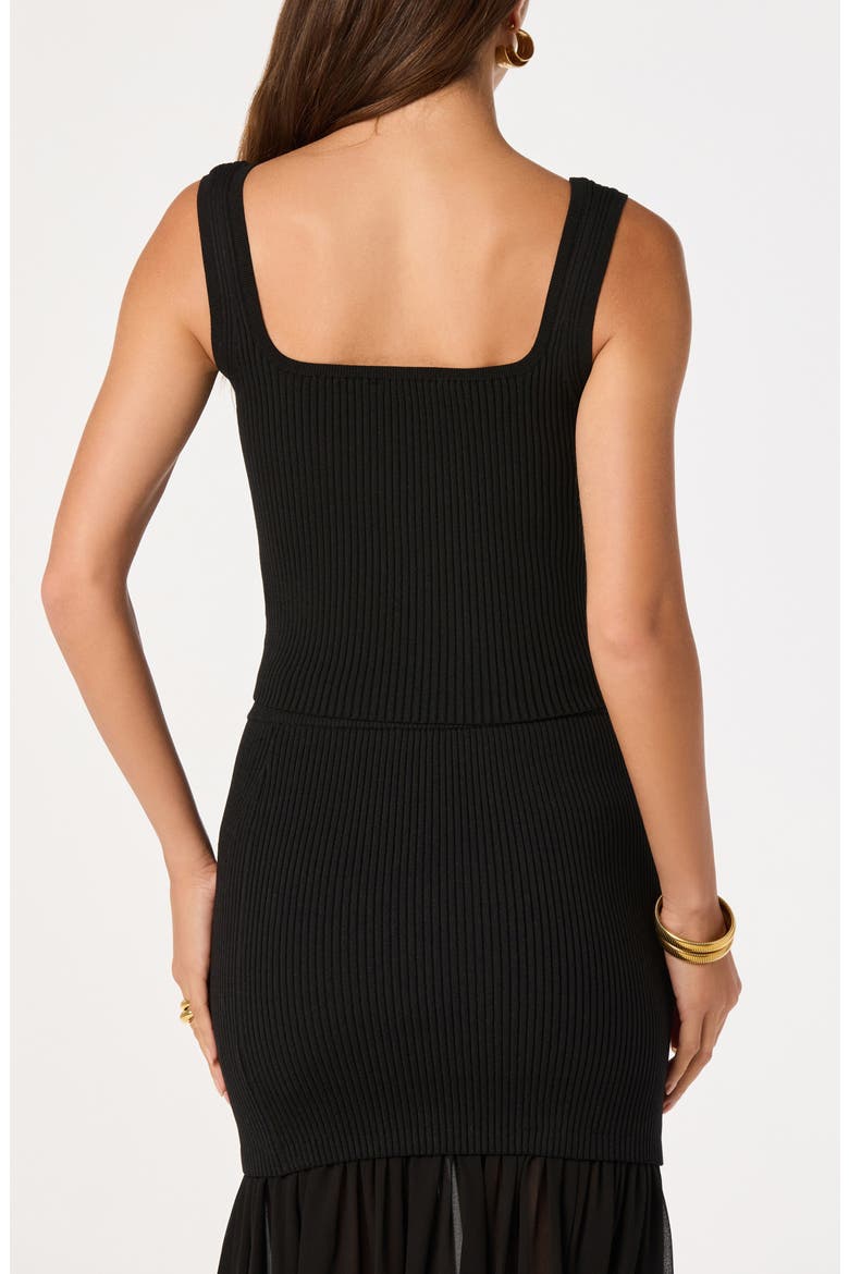 Halie Rib Crop Tank, Alternate, color, BLACK