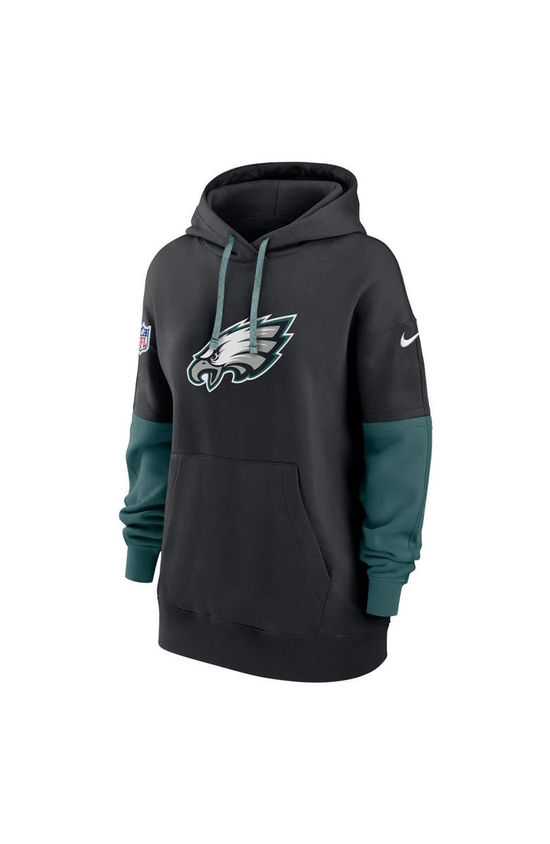 Nike Women's Nike Black Philadelphia Eagles 2024 Sideline Essential Fleece Pullover Hoodie, Alternate, color, 