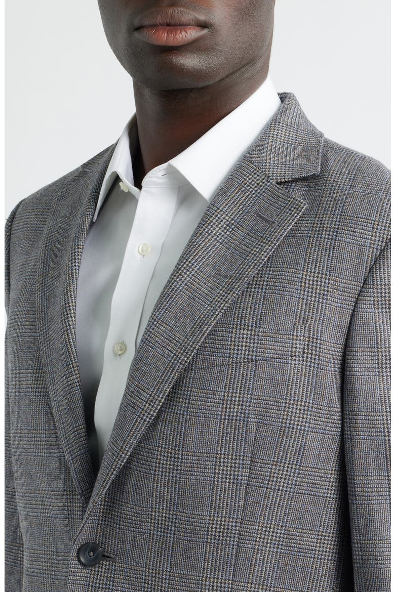 Duke Plaid Merino Wool Sport Coat, Alternate, color, BLACK- WHITE DUKE PLAID
