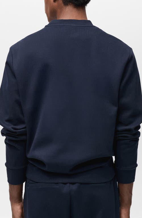 MANGO MANGO REGULAR FIT COTTON BLEND CREWNECK SWEATSHIRT