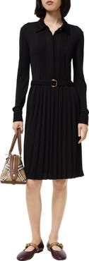 Burberry Belted Viscose Dress