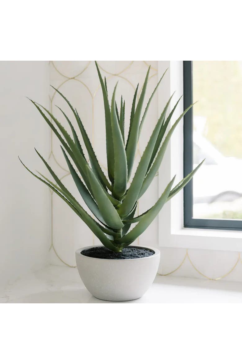 31.5" Artificial Agave Plant, Alternate, color, Green