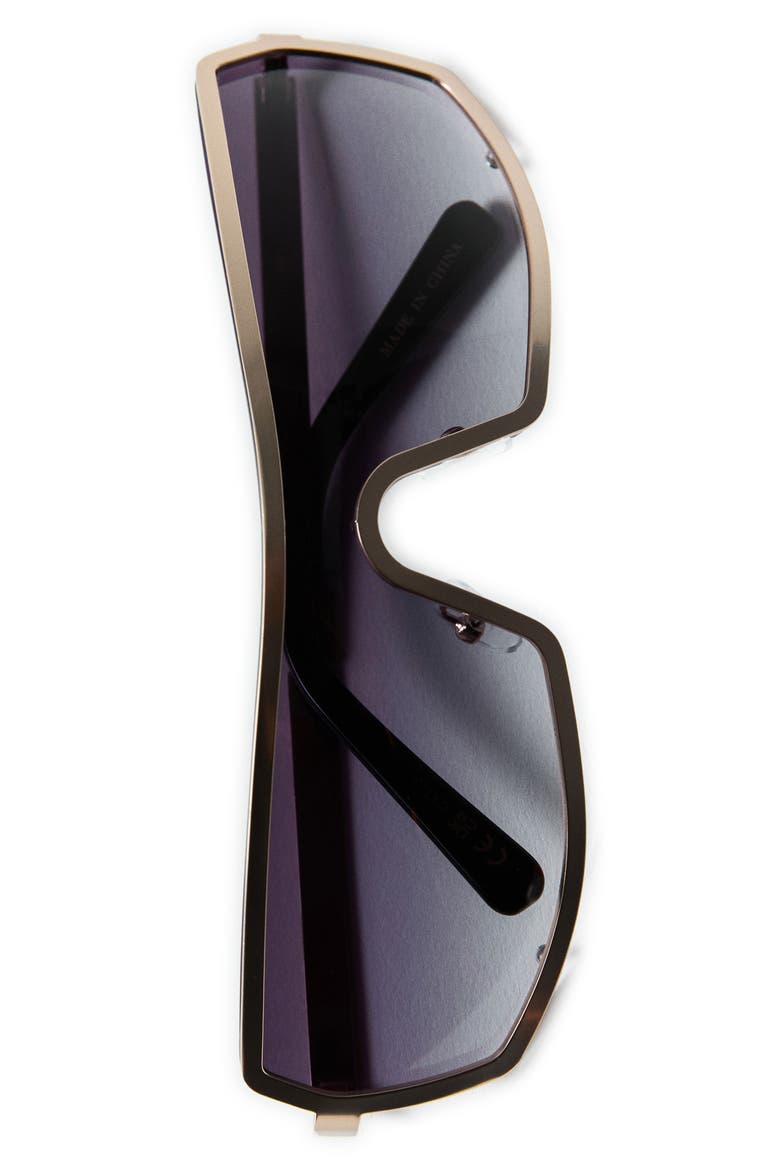 Maxi Frame Rectangular Sunglasses, Alternate, color, BLACK