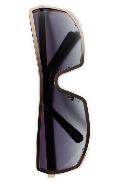 Mango Maxi Frame Rectangular Sunglasses In Black
