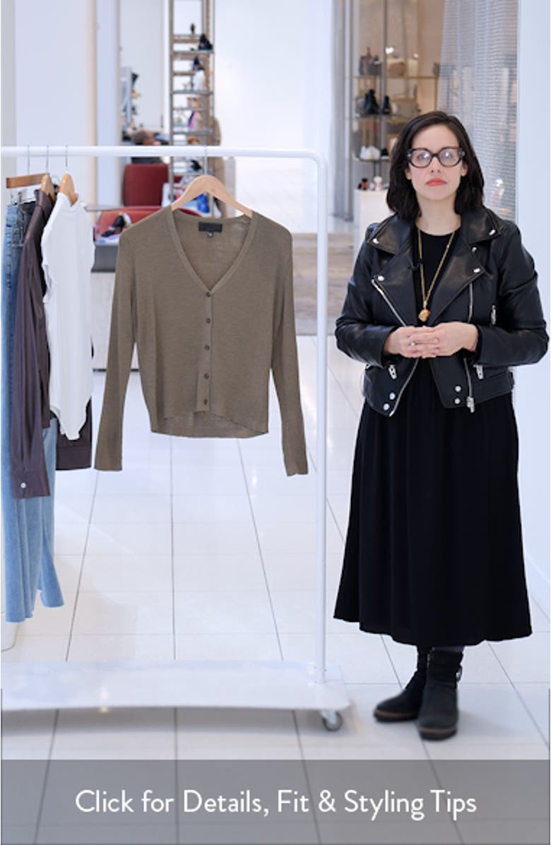 Nari Silk Rib Cardigan, sales video thumbnail