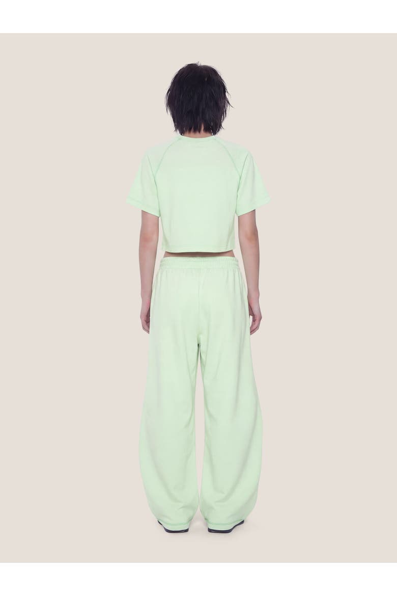 Cropped Sweat Set, Alternate, color, Green