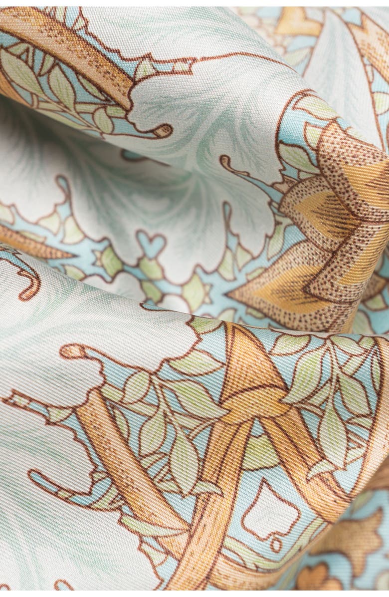 Elizabetta Londra - Silk Pocket Square for Men, Alternate, color, Aqua