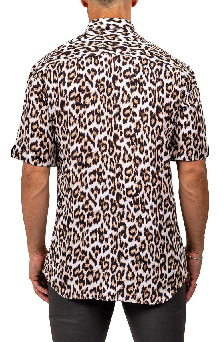 Maceoo Galileo Marthy Short Sleeve Button-Up Shirt, Alternate, color,