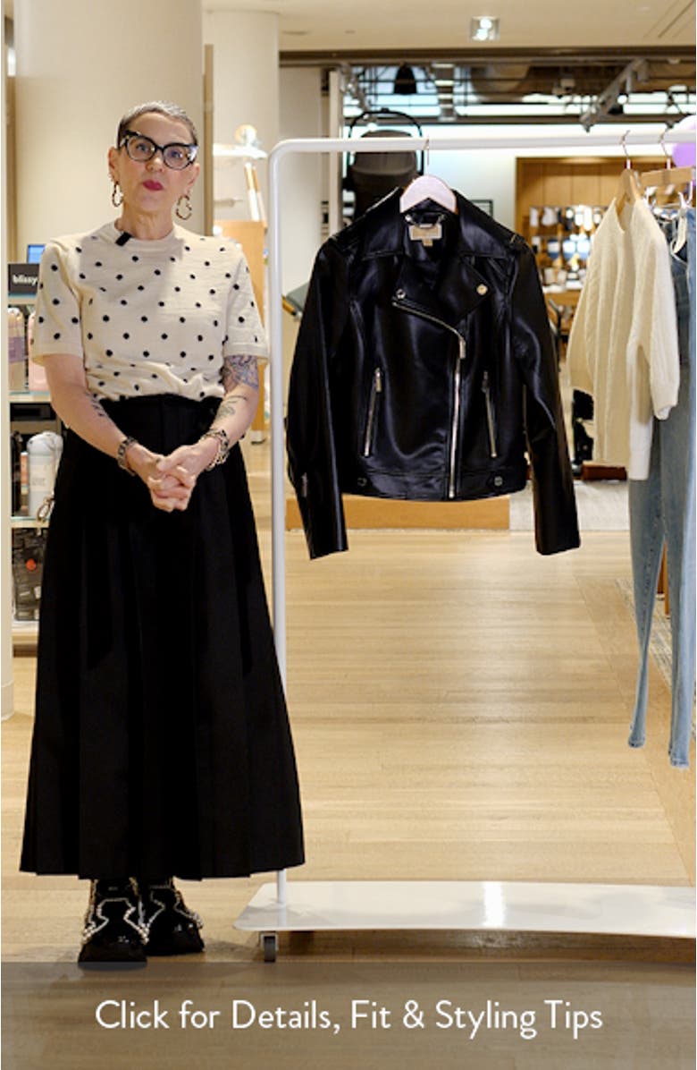 Faux Leather Moto Jacket, sales video thumbnail