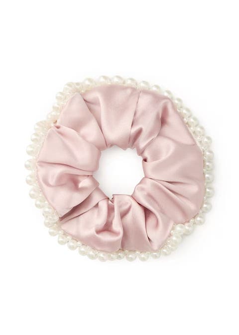 Pearl Glaze Silk Scrunchie