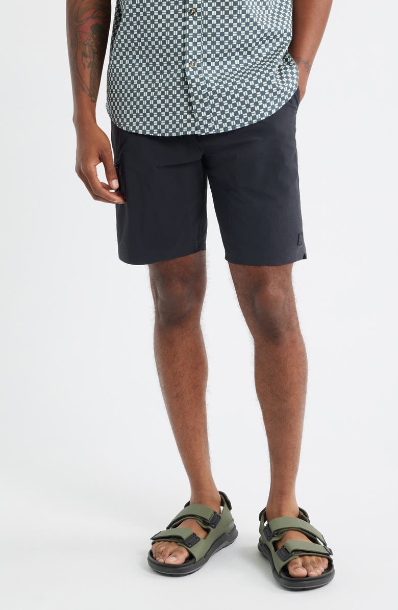 Rip Curl Global Entry Boardwalk Water Repellent Shorts, Main, color, Black