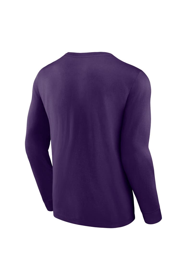 Men's Fanatics Branded Purple Phoenix Suns Baseline Long Sleeve T-Shirt, Alternate, color, Purple
