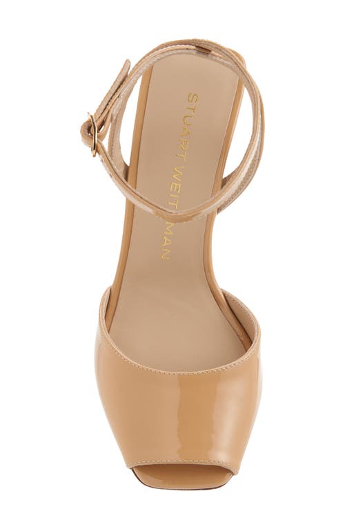 Stuart Weitzman Val Ankle Strap Sandal In Nude