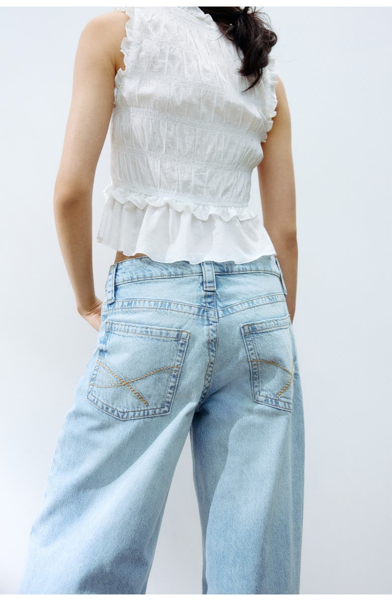 H&M Baggy Wide Low Waist Jeans, Alternate, color, 