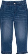 RuffleButts Kids' Ruffle Trim Jeans