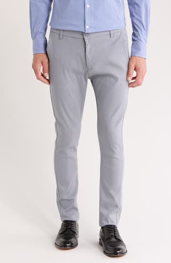 Tom Baine Performance Pants In Silver Grey