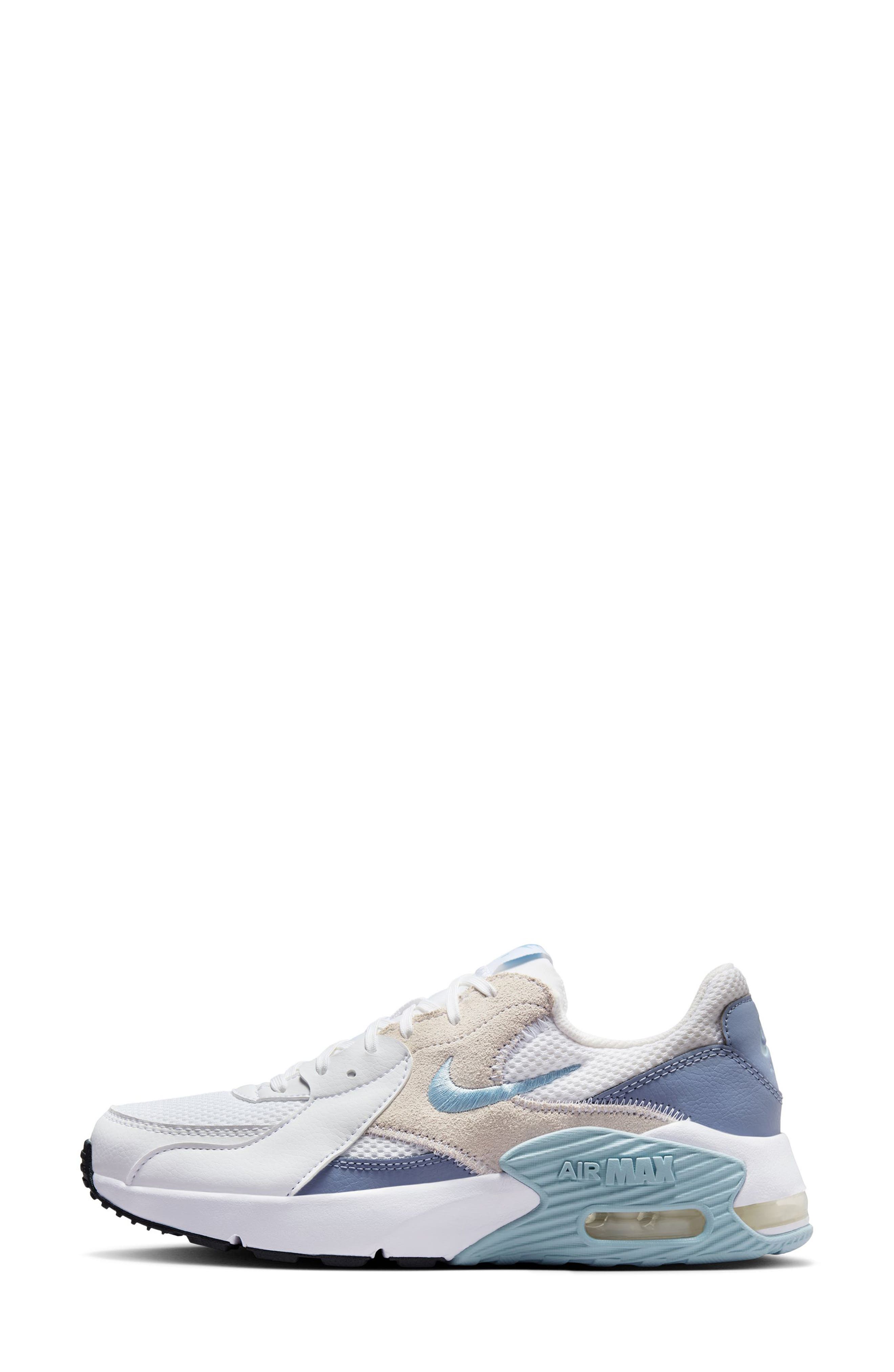 Air Max Excee Sneaker, Alternate, color, WHITE/ BLUE/ SLATE-BLACK