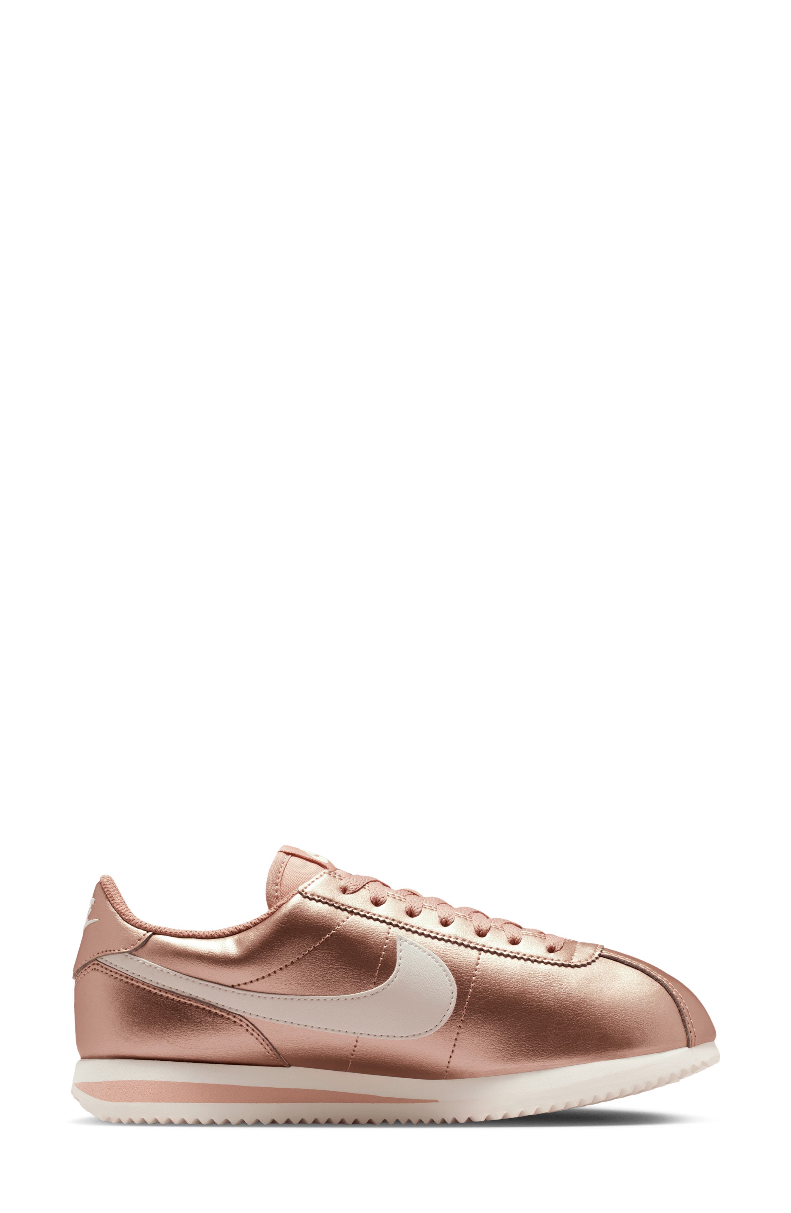 Nike Cortez Sneaker, Alternate, color, Metallic Bronze/ Rose/ Sail
