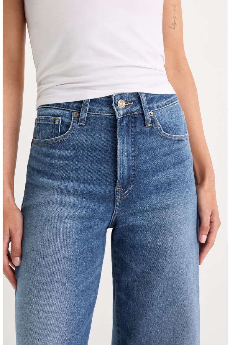 Soft-Tech Good Waist High Waist Wide Leg Palazzo Ankle Jeans, Alternate, color, INDIGO1233