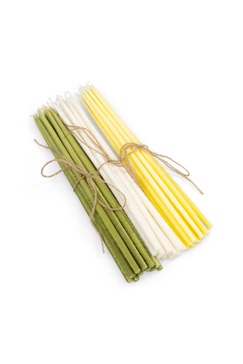 Thin Taper Candles - Set of 12, Alternate, color, Primrose Yellow