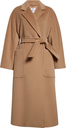 【関税&送料込】Max Mara Camel Wool Locri Coat Max Mara Locri Wool & Cashmere Belted Coat | Nordstrom
