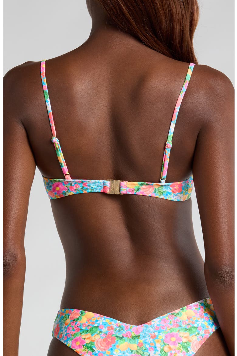 Ruched Underwire Bikini Top, Alternate, color, MERMAID GARDEN