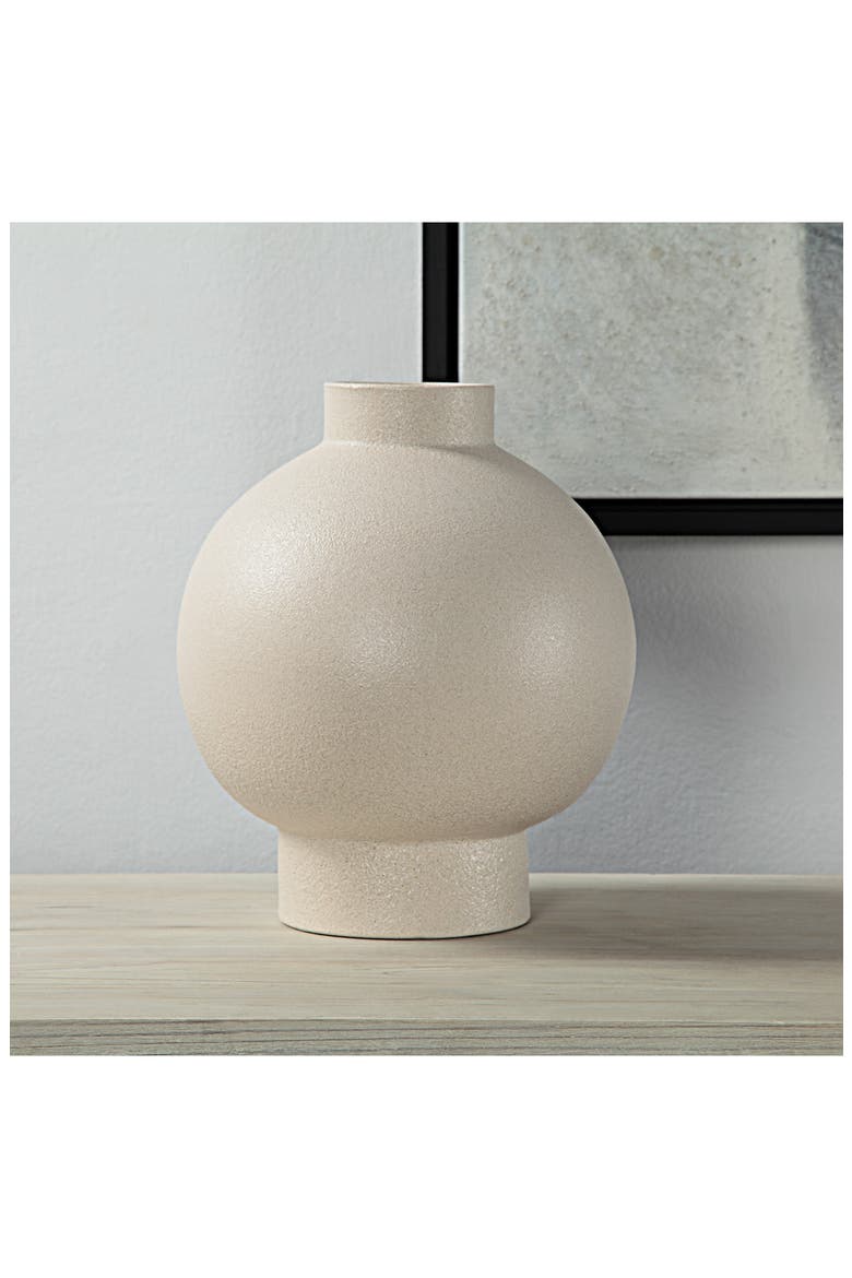 Lamoureux Ceramic Vase, Alternate, color, CREAM