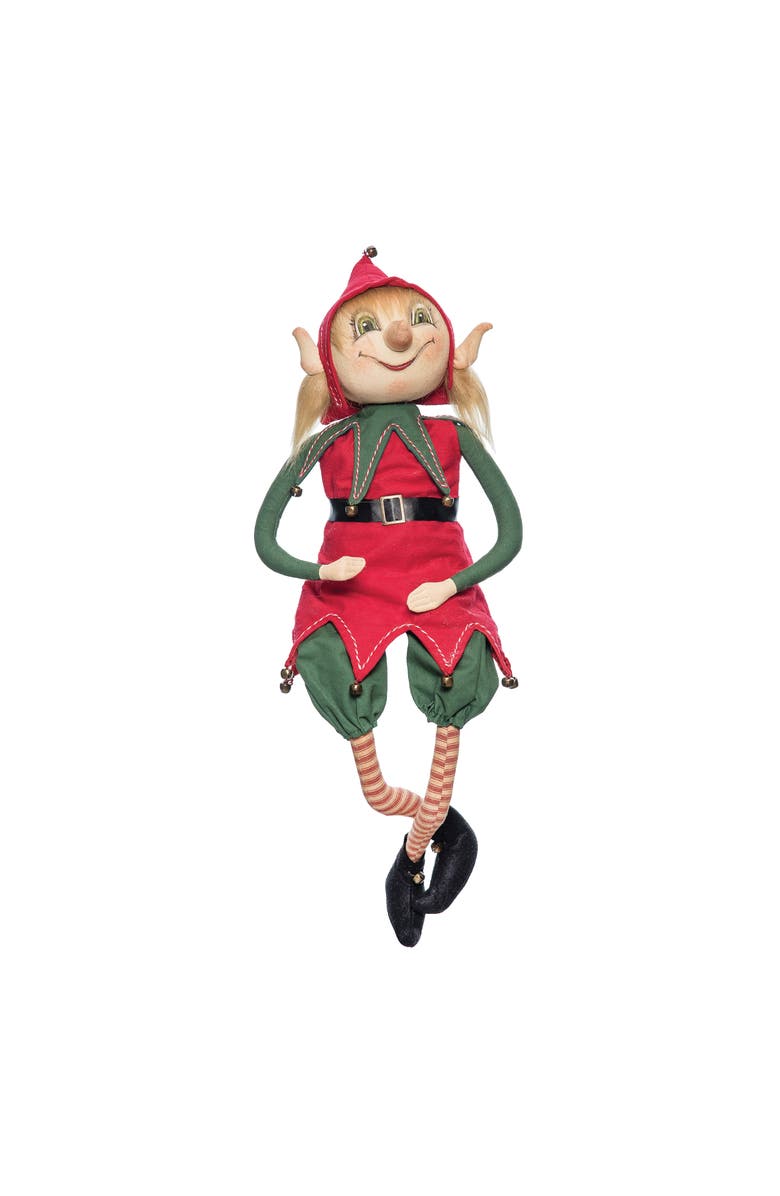 Gallerie II Razzle Joe Spencer Gathered Traditions Christmas Art Doll Figure, Main, color, Red