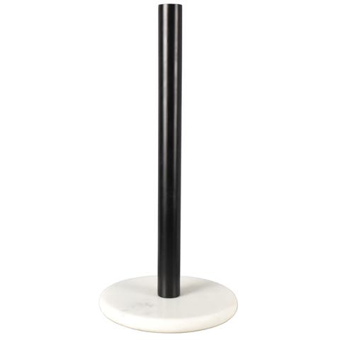 Avery Modern Classic Metal with Non Slip Weighted Marble Base Paper Towel Holder