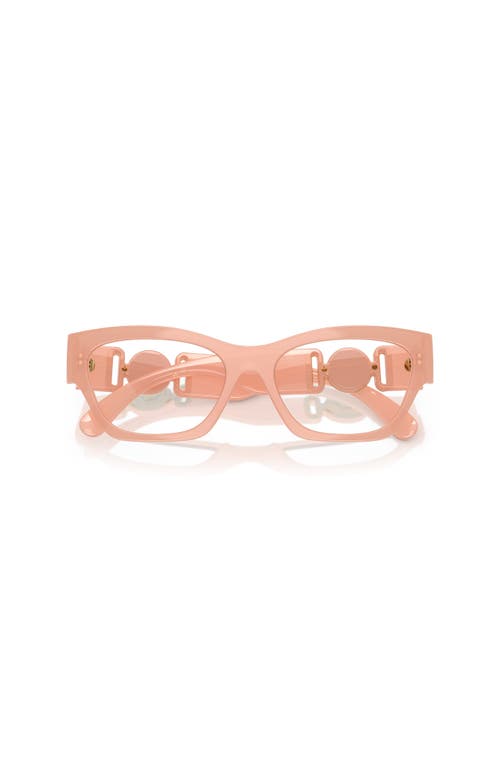 Versace 54mm Cat Eye Optical Glasses In Brown