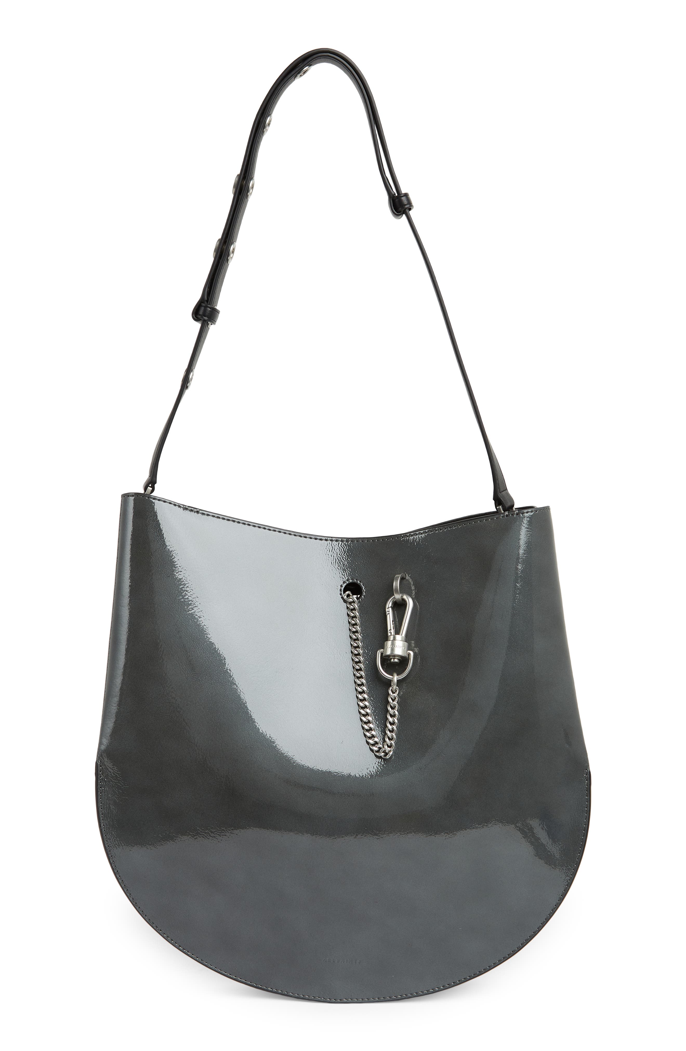 AllSaints Beaumont Hobo Bag, Main, color, 