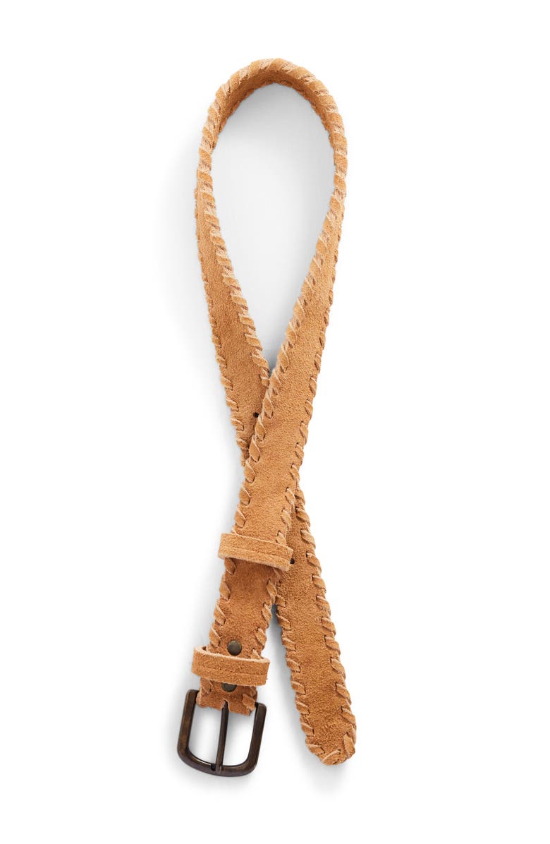 Paneros Clothing Phoenix Braided Suede Belt, Main, color, 