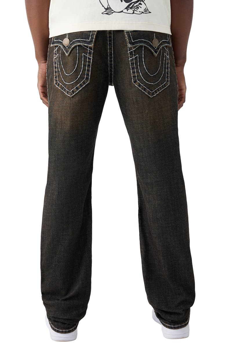 True Religion Ricky Super T Flap Straight Jeans, Alternate, color,