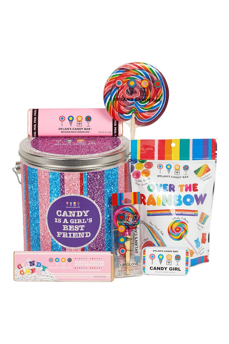 Candy Is a Girl's Best Friend Bucket, Alternate, color, PINK MULTI