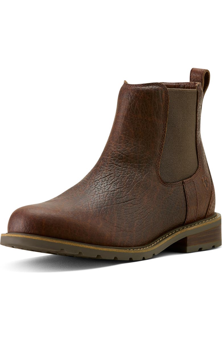 Ariat Wexford Waterproof Chelsea Boot, Alternate, color, Brown